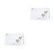 thumbnail image 2 of Naiovety 50 paquete/lote personalizar decoraciones de con corazón hueco nombre lugar tarjetas boda nombre tarjetas blanco blanco 2Conjunto, 2 of 6