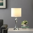 thumbnail image 4 of Ore International 24.5" in BAILEY DARK SILVER CHROME MODERN CANDLESTICK METAL TABLE LAMP, 4 of 4