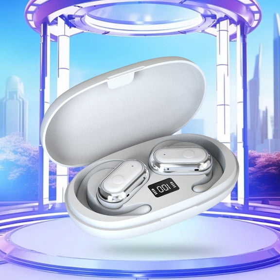 Open Ear Headphones Wireless Bluetooth 5.3 Headphones Over The Ear Air Conduction Technology Wireless Earbuds with Earhooks IPX7 Waterproof Earphones