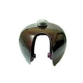 thumbnail image 3 of Petrol Fuel Gas Tank Steel Maroon With Chrome LID Cap YAMAHA RX100 RX125, 3 of 3