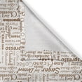 thumbnail image 4 of Ambesonne Cream Umber Grommet Curtain Single Panel, Americano Coffee, 50"x60", Umber and Cream, 4 of 5