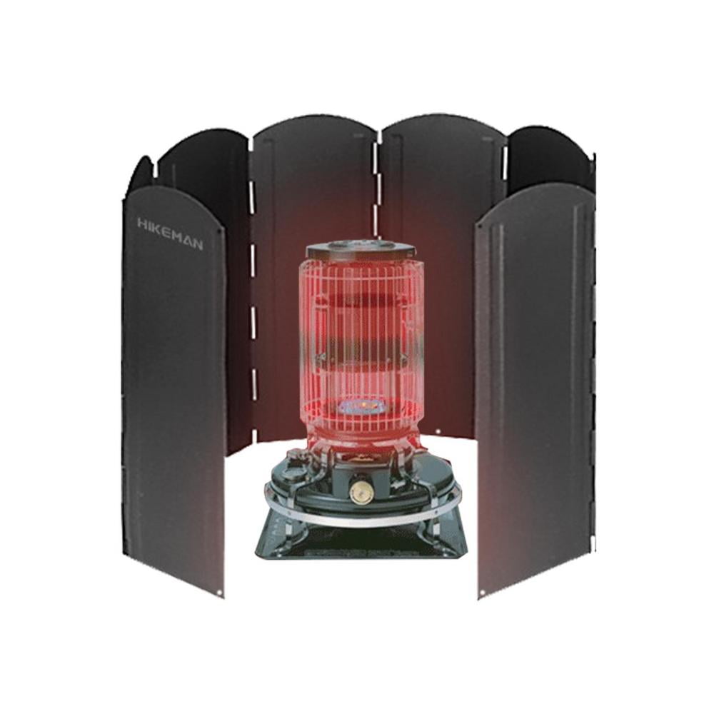 Leking Camping Stove Windscreen 8 Plates Outdoor Stove Windshield Folding Camping Burner