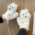 thumbnail image 4 of Yuanlong Gloves Winter Fluffy Cute Face Bear Flip Cover Cartoon Mittens For Cold Weather Thermal Handwear Novelty Gloves, 4 of 4