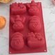 thumbnail image 4 of Molde De Pastel Diy De Navidad De 6 Rejillas, Fabricante De Cubos De Silicona Resistente Al Calor, Fácil De Mover, Molde Para Hornear, Fabricante De Bloques De Hielo, Fácil De Quitar Minnieouse HA014858-00, 4 of 6
