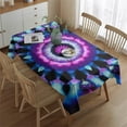 thumbnail image 2 of Colorful Tie Dye Mandala Pattern Rectangle Tablecloth 60"x84",Waterproof Polyester Rectangle Table Cloth, Wipeable Spillproof Polyester Tablecloth for Dining, Camping, Indoor and Outdoor, 2 of 5