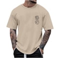 thumbnail image 2 of Vivianyo HD Short Sleeve Shirt for Men,Big Summer Fashion Casual Men's Round Neck Printed T-shirt Top, 2 of 4