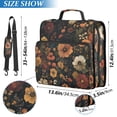 thumbnail image 2 of FORMRS Zipper Binder with Shoulder Strap 2-inch Ring 500 Sheet Capacity File Bag, Dark Floral Pattern, 2 of 5