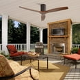 thumbnail image 6 of Sofucor 52" Bronze Flush Mount Ceiling Fans with Remote Control Reverse Airflow for Farmhouse,Living Room, 6 of 12