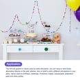 thumbnail image 4 of 2Pcs Felt Ball Garland Bright Green Garland Handing Balls 6.6Feet Long 30 Balls Party Banner Decor, 4 of 6