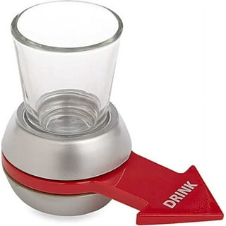 Spin The Shot – Fun Party Drinking Game, Shot Spinner,Includes 2 Ounce Shot  Glass