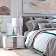 thumbnail image 4 of Henn&Hart 13" Marble/Polished Nickel Marble/Metal/Fabric Table Lamp, 4 of 9