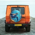 thumbnail image 6 of Naloa Colorful Underwater Plant Turtle PVC Leather Spare Tire Wheel Cover for Car Truck SUV Camper Trailer Universal Fit many size17 inch, 6 of 6