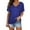 Blue, variant on Womens Tshirts, Comdrip Short Sleeves V Neck Plain Color Soft Loose Fitting Summer T Shirts Women Womens Shirts Blue L