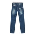 thumbnail image 2 of Richie House Girls' Classic Denim Pants with Elastic Waistband RH2244, 2 of 7