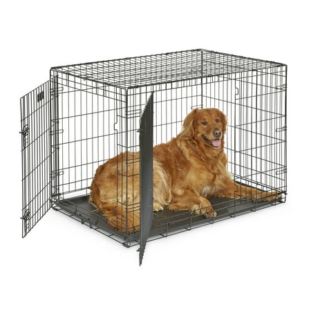 MidWest Homes For Pets Double Door iCrate Metal Dog Crate  42
