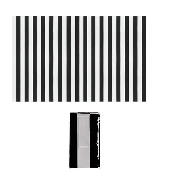 KYAIGUO Red Striped Tablecloth Plastic Waterproof Oil Resistant Tablecloth Circus Classic Red and White Tablecloth for Birthday, Picnic Party, Outdoor Table Decoration