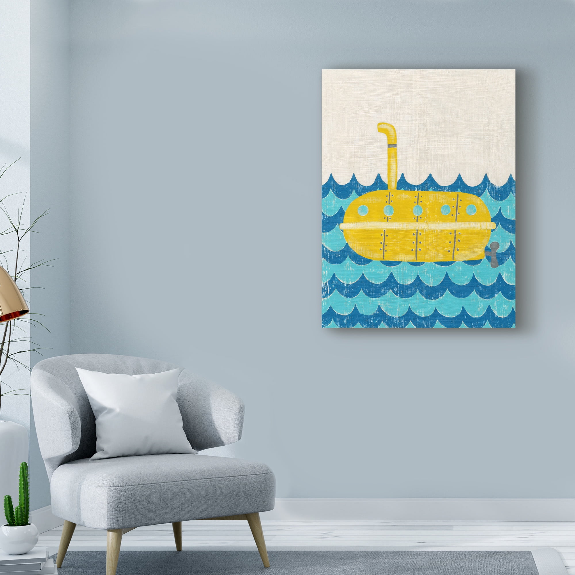 Trademark Fine Art 'Trumans Voyage IV' Canvas Art by Chariklia Zarris