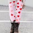 thumbnail image 4 of TaTaai Valentine's Day Heart Print Elastic Breathable Women High Waisted Tight Yoga Leggings Non-see-through Gym Workout Activewear Casual Daily Full Length Pants Gift, 4 of 7