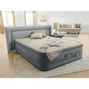 Intex 18-Inch Queen Air Mattress with Built In Pump, Elevated Inflatable PremAire II Bed