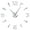 Silver,37inch, variant on Barber Shop Giant DIY Wall Clock Mirror Surface Barber Toolkits Decorative Wall Watch Hairdresser Gift Beauty Salon Wall Art(Black,27inch)