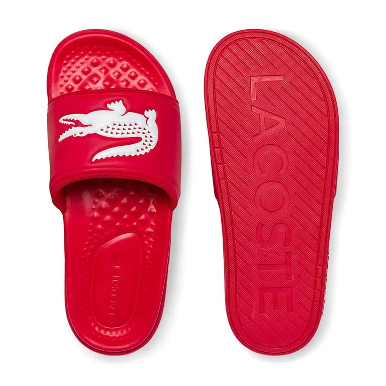 【定価→15,700円】【✨並行輸入品✨】LACOSTE スライドサンダル Lacoste Men's Croco Dualiste 1122 2 Slide Sandals, Blue  Yellow,7