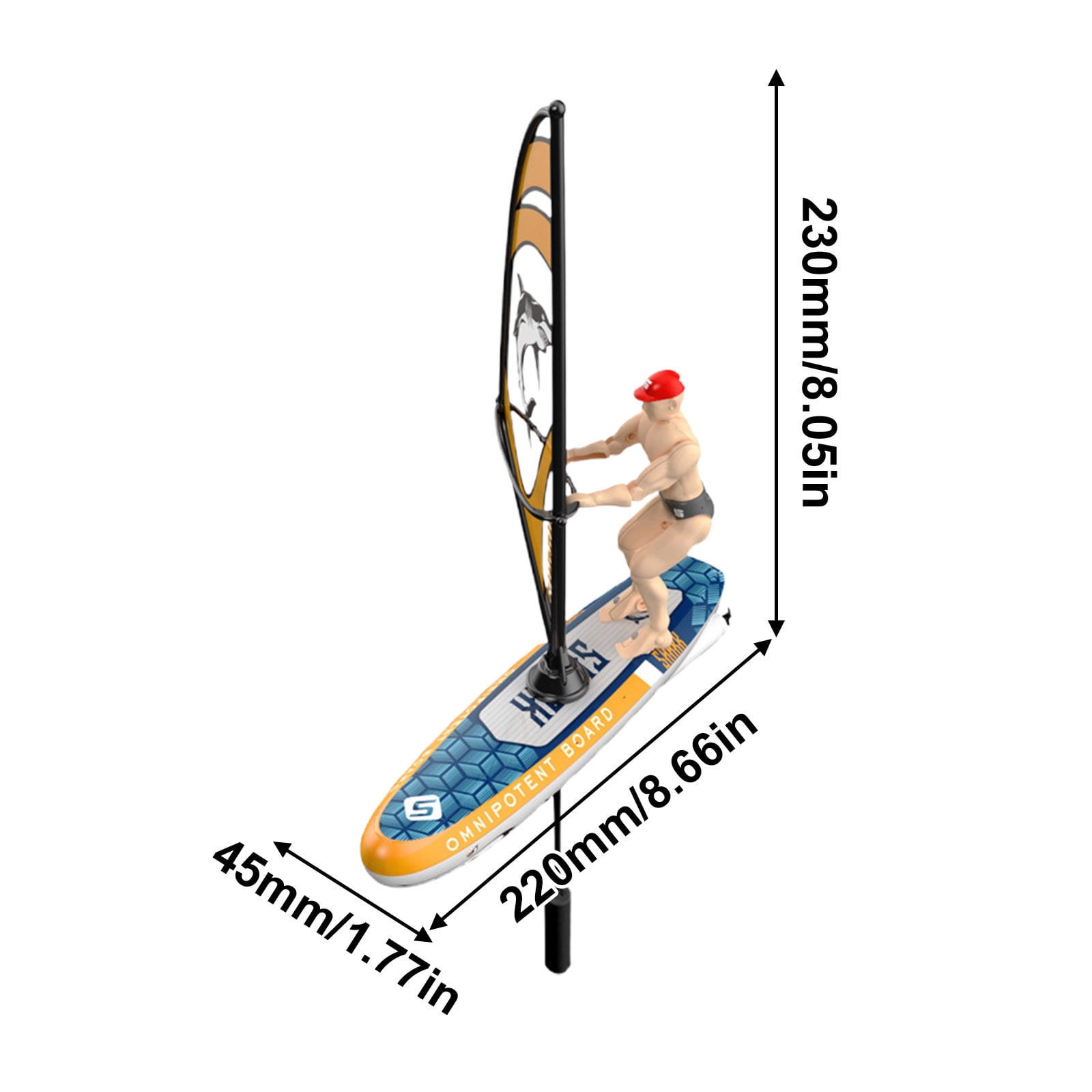 Remote-Controlled Racing Sailboat Dual-Speed Watercraft Waterproof Night Sailing LED Navigation Marine RC System High-Performance Aquatic Vehicle Recreational Equipment 8.7 Inch