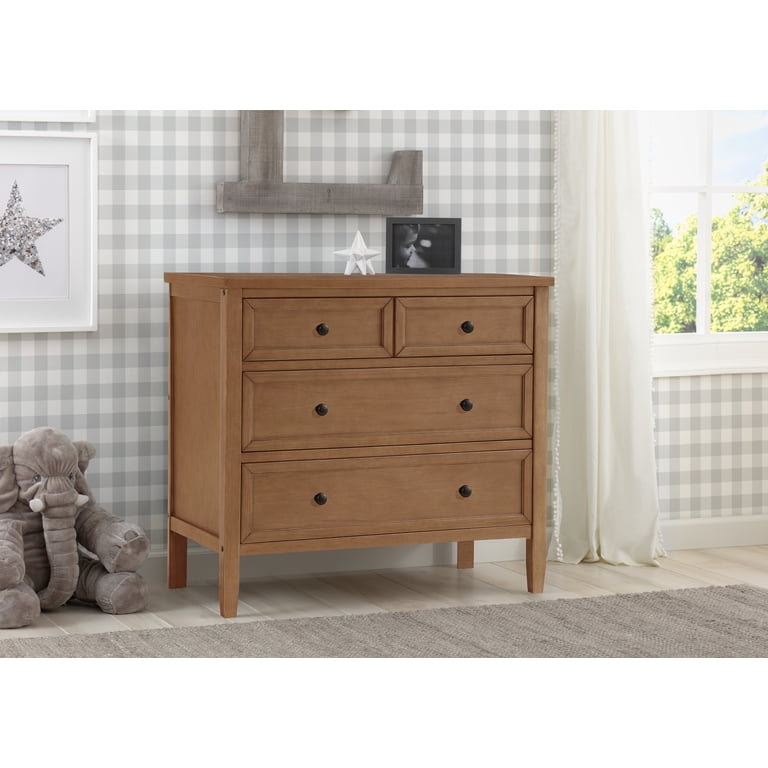 Epic 3 Drawer Dresser with Interlocking Drawers - Delta Children Chestnut (836) Epic 3 Drawer Dresser with Interlocking Drawers - Delta Children Chestnut (836)