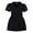 2130Black4227, variant on Rggeeun Girls Summer Casual Dress With Belt 2 Piece Set Short Sleeve Plain Color Toddler Kids Playground Beach School Party Dresses Birthday O-Neck Sundress