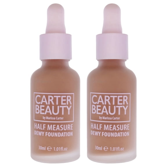 Carter Beauty Half Measure Dewy Foundation - Pecan Pie - Pack of 2 , 1.01 oz Foundation