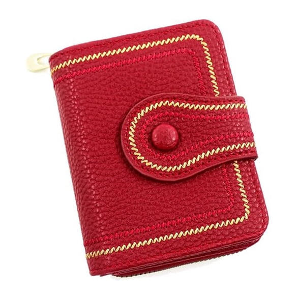 Cartera de Moda para Mujer, Organizador de Tarjetas, Billetera Plegable para Mujer, Monedero, Monedero, Tarjetero