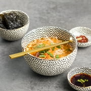 Thyme & Table Stoneware Ramen Noodle Bowl, Dot