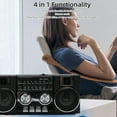 thumbnail image 3 of Radios Portables AM FM, Radio Portable à Bande Complète avec Haut-Parleur RVB, Qualité Sonore Claire pour Jardin, Parc, Salle de Bain, 3 of 7