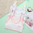 thumbnail image 4 of Wuxian Girls Bralette Crop Top Bra Seamless Sports Bra Training White Teen Bra Camisole Style Lightweight Seamless Kids Brassiere,Blue, 4 of 8