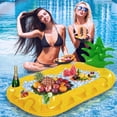 thumbnail image 3 of Soporte inflable para bebidas con forma de piña VICKEA para fiesta en la piscina, 3 of 6