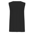 thumbnail image 6 of Royisotas Black Women's Tank Tops Casual Summer Sleeveless Camisole Tops for Women Crew Neck Solid Color Knitted Oversized Womens Cami Tops Plus Size, 6 of 6
