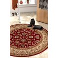 thumbnail image 2 of Infinity Home 549300 Barclay Sarouk 5 ft. 3 in. Round Area Rug in Red, 2 of 4