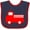 Navy and Red, variant on Inktastic Cute Red Firetruck Boys or Girls Baby Bib