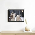 thumbnail image 3 of Nawypu  Siberian Sled Dog Husky Canvas Wall Art Poster Pictures Animal Prints、For Living Room Bedroom Office Wall Decor With Framed, 3 of 4