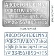 thumbnail image 2 of Metal Letter and Number Stencils 3.98x6.97inch A-Z Alphabet 0-9 Number Symbol Stencils Reusable Planner Templates for Scrapbooking Journaling Wood Carving Burning for DIY, 2 of 9