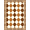 Brown Tan Cream, Pattern 13, variant on ODIKA 8'x10' Washable Area Rug Non-Slip Chair-Friendly Mat Waffle Southwestern Boho Tweed Stripes Checkered Durable Door for Dining Room, Large Office, Lounge