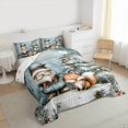 thumbnail image 3 of Homewish Kawaii Winter Gnome Queen Comforter Set for Kids, Magic Fox Christmas Bedding Sets, Cartoon Xmas Tree Reversible Bedding Comforter Set, Super Cozy Room Decor, 3pcs, 3 of 8