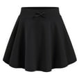 thumbnail image 2 of Kureaily Girls Casual Summer Skirt With Bow Solid Color Athletic Tennis Skirt For Tweens And Teens Comfortable Stretchy Waistband Playwear 5-6 Years, 2 of 4