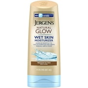 Jergens Natural Glow Wet Skin Moisturizer, Medium to Tan Skin Tones 7.5 oz (Pack of 3)