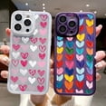 thumbnail image 2 of Transparent Cute Love Heart New Year Gift Silicone Phone Case For iPhone 15 Pro Max 14 Pro 13 12 14 Pro Max 11 Soft Back Cover, 2 of 5