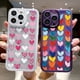 thumbnail image 2 of Transparent Cute Love Heart New Year Gift Silicone Phone Case For iPhone 15 Pro Max 14 Pro 13 12 14 Pro Max 11 Soft Back Cover, 2 of 5