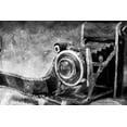 thumbnail image 2 of Bluebird Barn 32x23 White Modern Wood Framed Museum Art Print Titled - Vintage Camera Black and White, 2 of 4