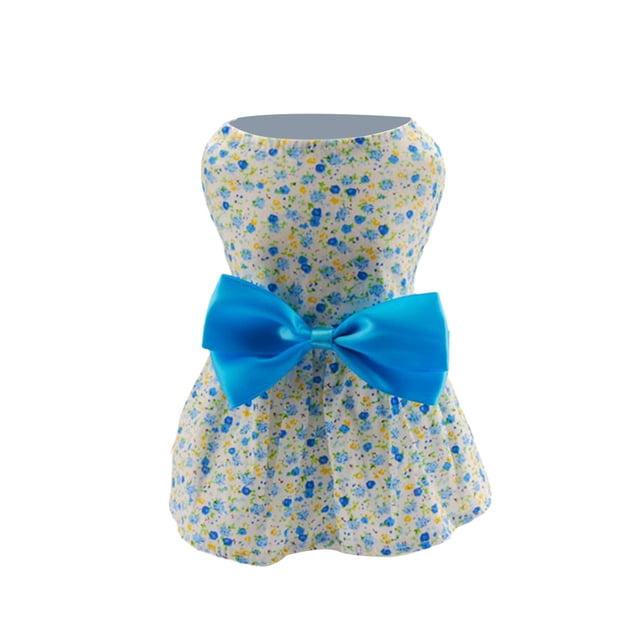 Billuyoard Ropa para mascotas Vestidos Ropa para mascotas Faldas de moda Disfraces coloridos y transpirables Suministros de fiesta para primavera verano Ropa para mascotas Azul SG Billuyoard PT000681-05