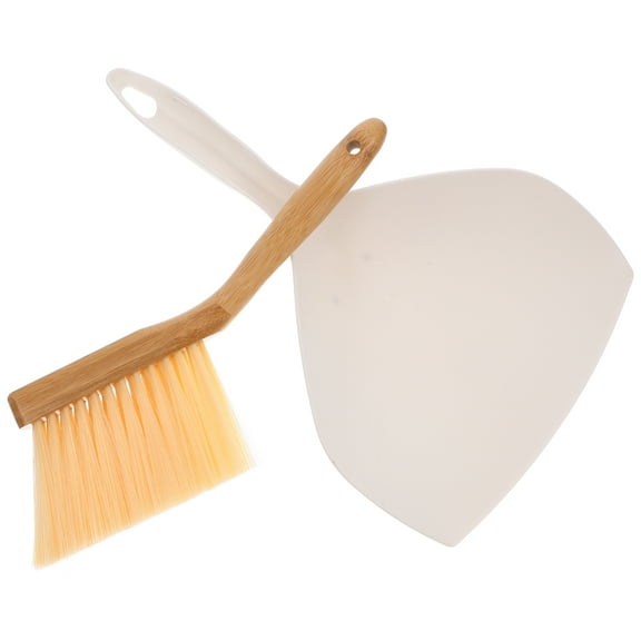 Worgeous  Small Sweeping Countertop Brush Portable Mini Broom Trash Can Keyboard