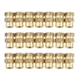 thumbnail image 1 of Miangastore 20pcs Furniture Insert Nut Socket Threaded Insert Nuts Copper Furniture Screw, 1 of 8