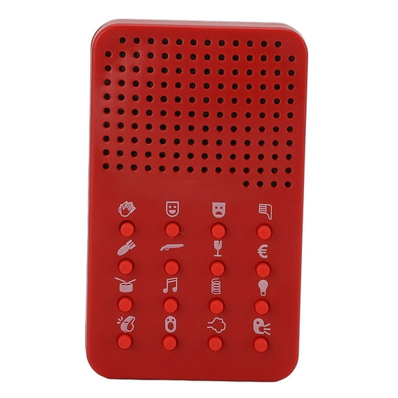 Toy de Sonido Electrónico, 16 efectos diseño portátil creador de sonido divertido para una reunión de amigos